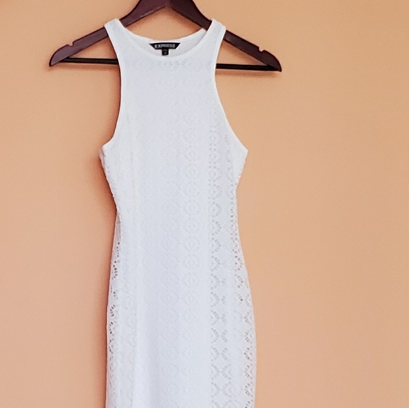 EXPRESS xs crochet halter dress - Picture 4 of 5
